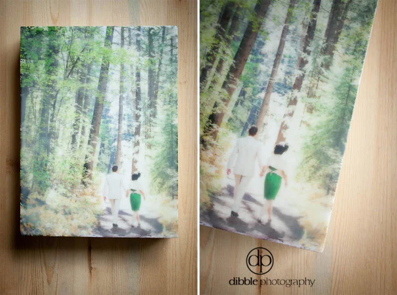 encaustic wedding photo art