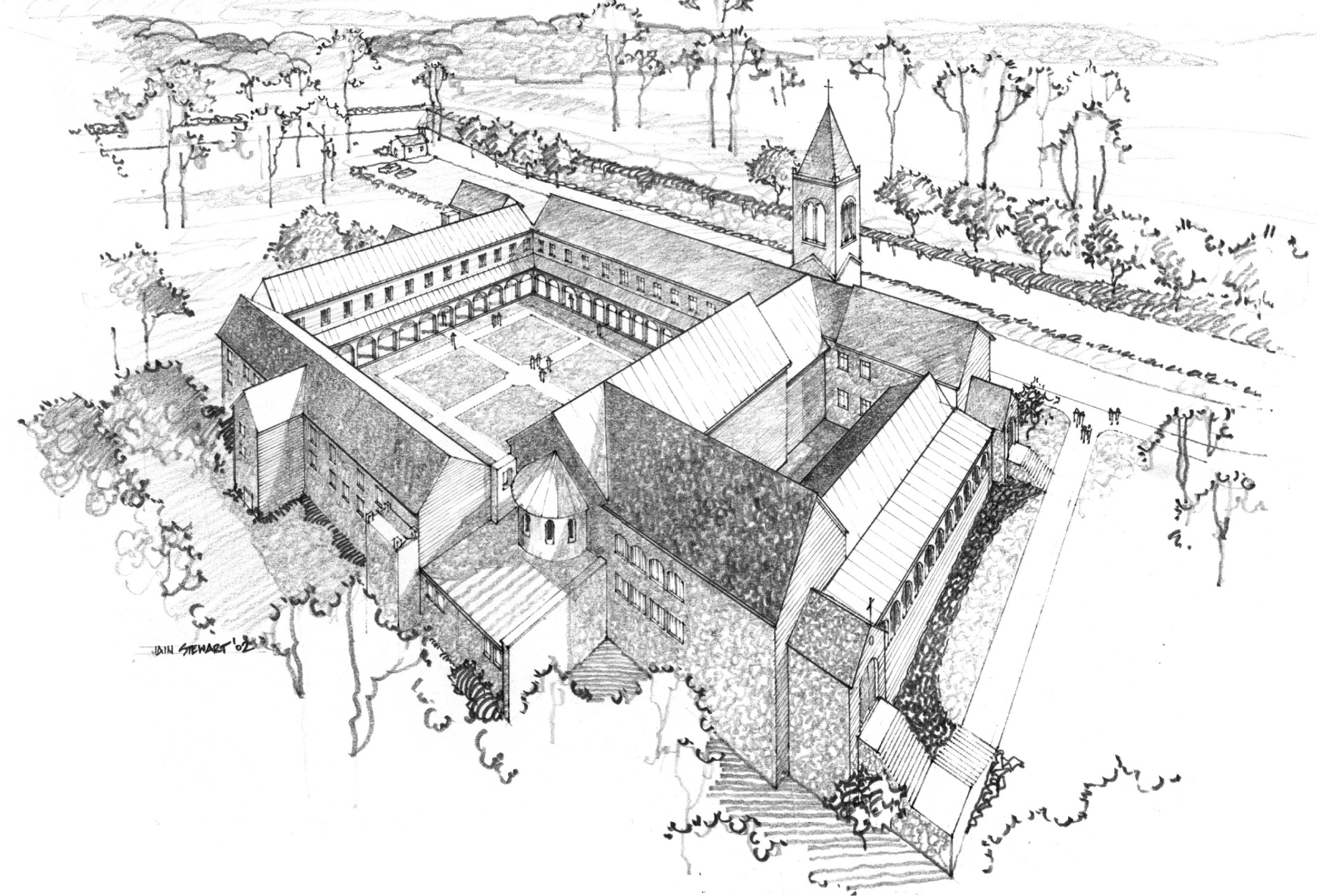 SDM ILL B&W Sketch arial view.jpg