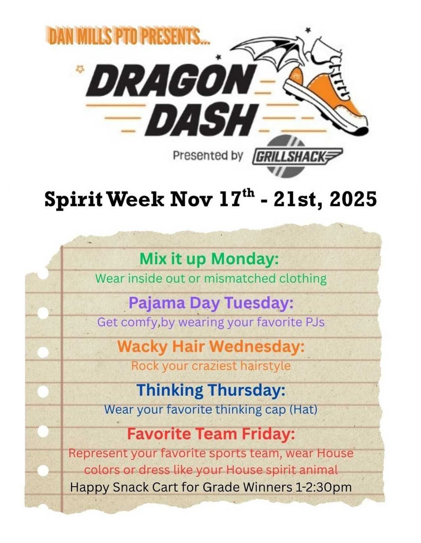 SPIRIT WEEK IS UPON US! ❤️&zwj;🔥 congrats to our Dragons for making it happen! 🐉