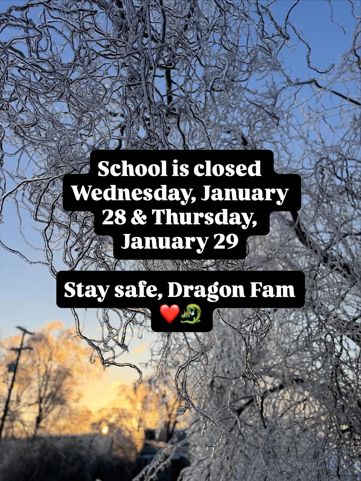 Keep an eye on @metroschools for further notices and info.