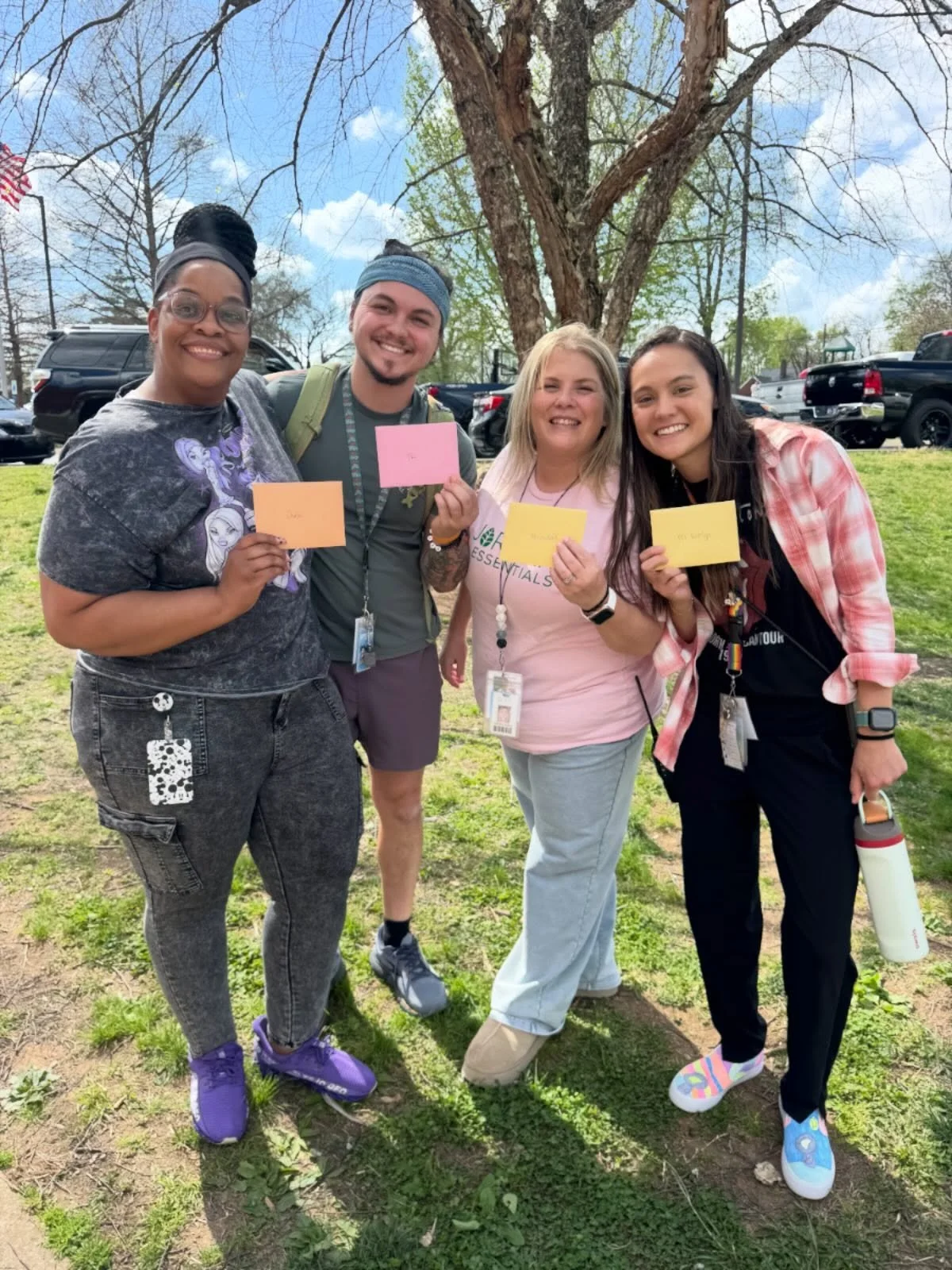 Today is Para Professional Appreciation Day and we have 14 amazing ones! Big thank you to:

Para Pros &amp; Ancillaries- 
TK
Chase
Wells
Candell
Katelyn
Ms. D
Mrs. A
Mrs. Kami

Classroom Associate- 
Calee
Hayley
Mr. Brown
Mr. Mellow
Mrs. Hall
Mrs. Lo