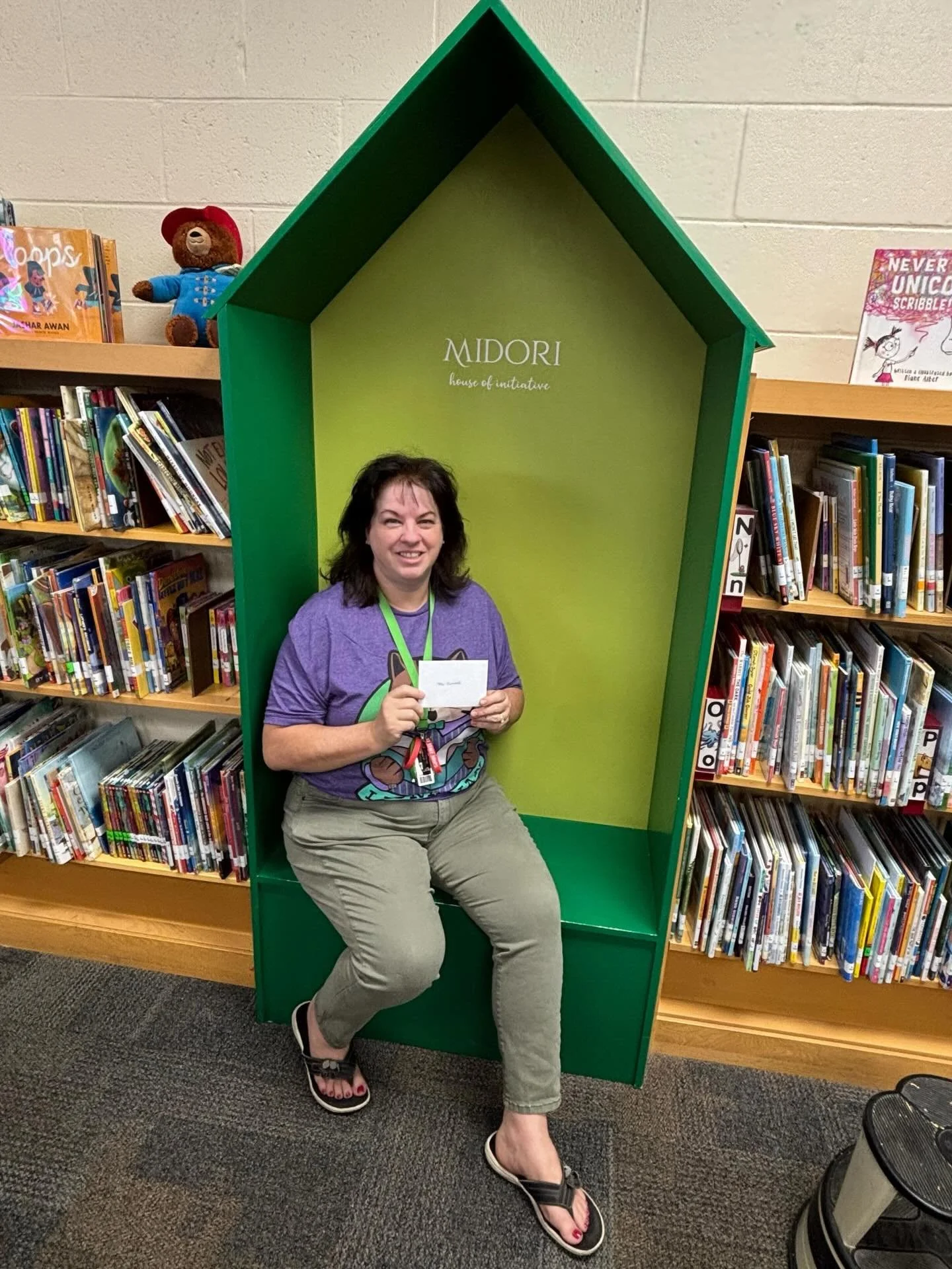 It&rsquo;s School Librarian Appreciation Day! Thank you to Ms. Criswell who keeps the library fun (and planned the Book Fair!). We love the Library! 📚 ❤️🐉