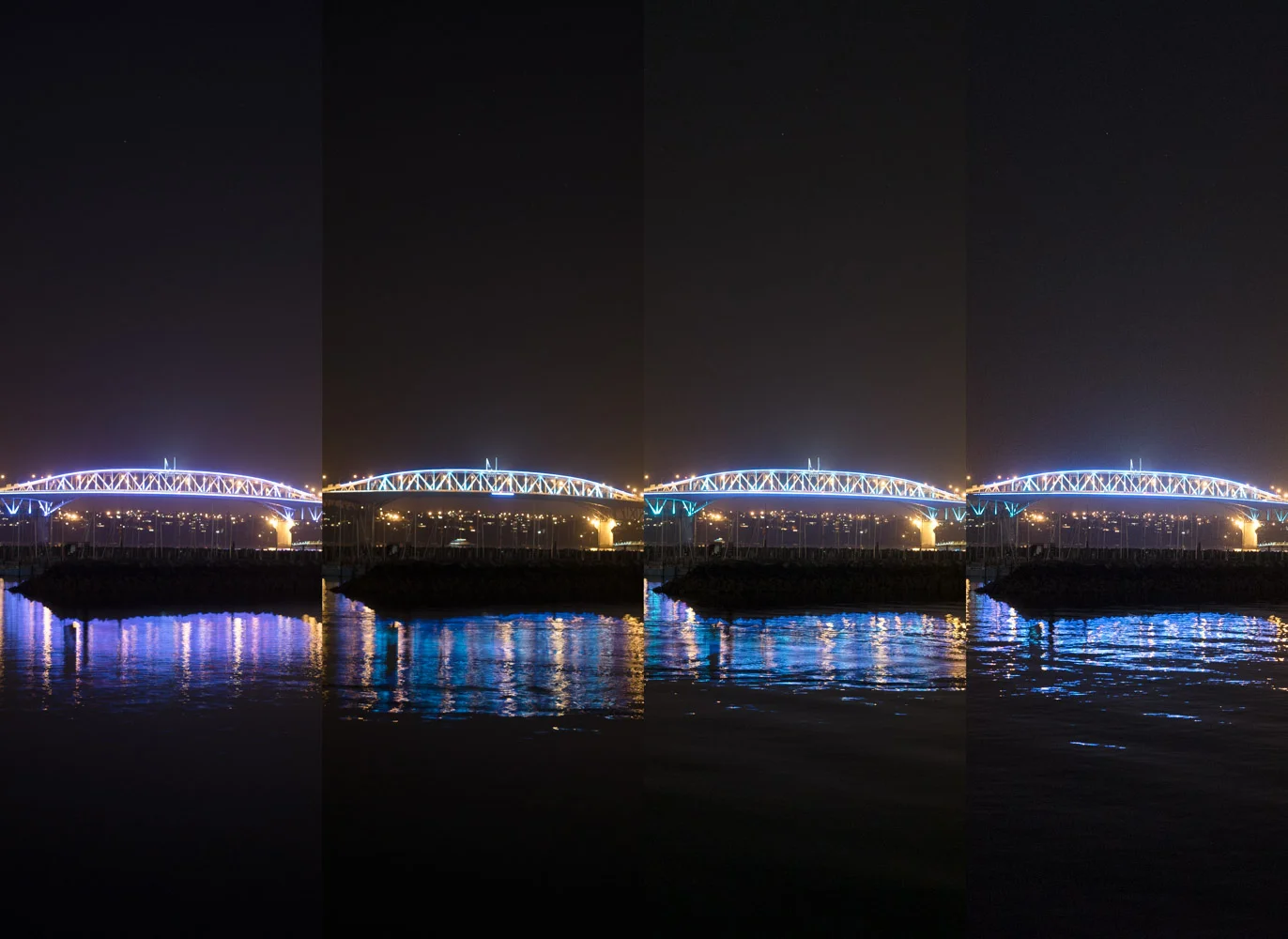 From left to right: ISO 100, ISO 400, ISO 1000, ISO 4000