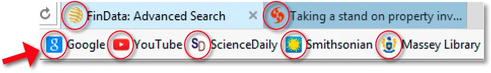 Image 1 — examples of favicons