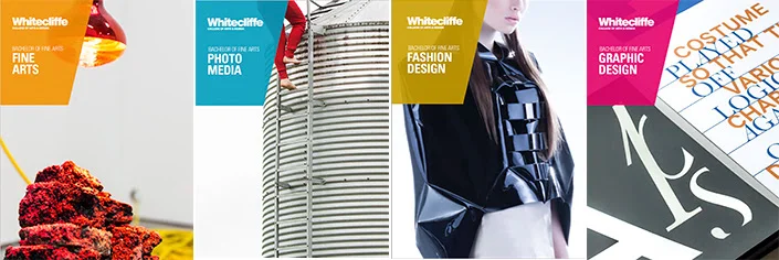 Courses on offer in Whitecliffe College of Arts & Design's new Bachelor of Fine Arts programme.