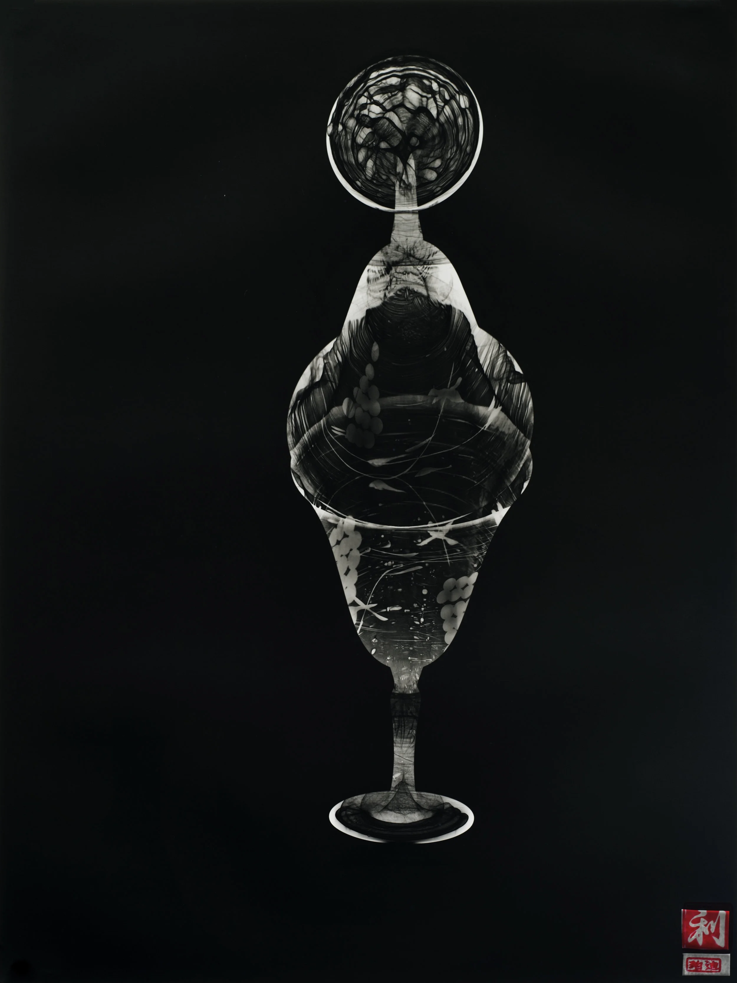 Susan Purdy, Flip, 1999, from the series Love Letters, gelatin silver print with ink, 66.0x44.0cm, Monash Gallery of Art, City of Monash Collection