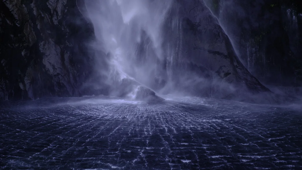 Third: Stephen Milner, Milford sound waterfall