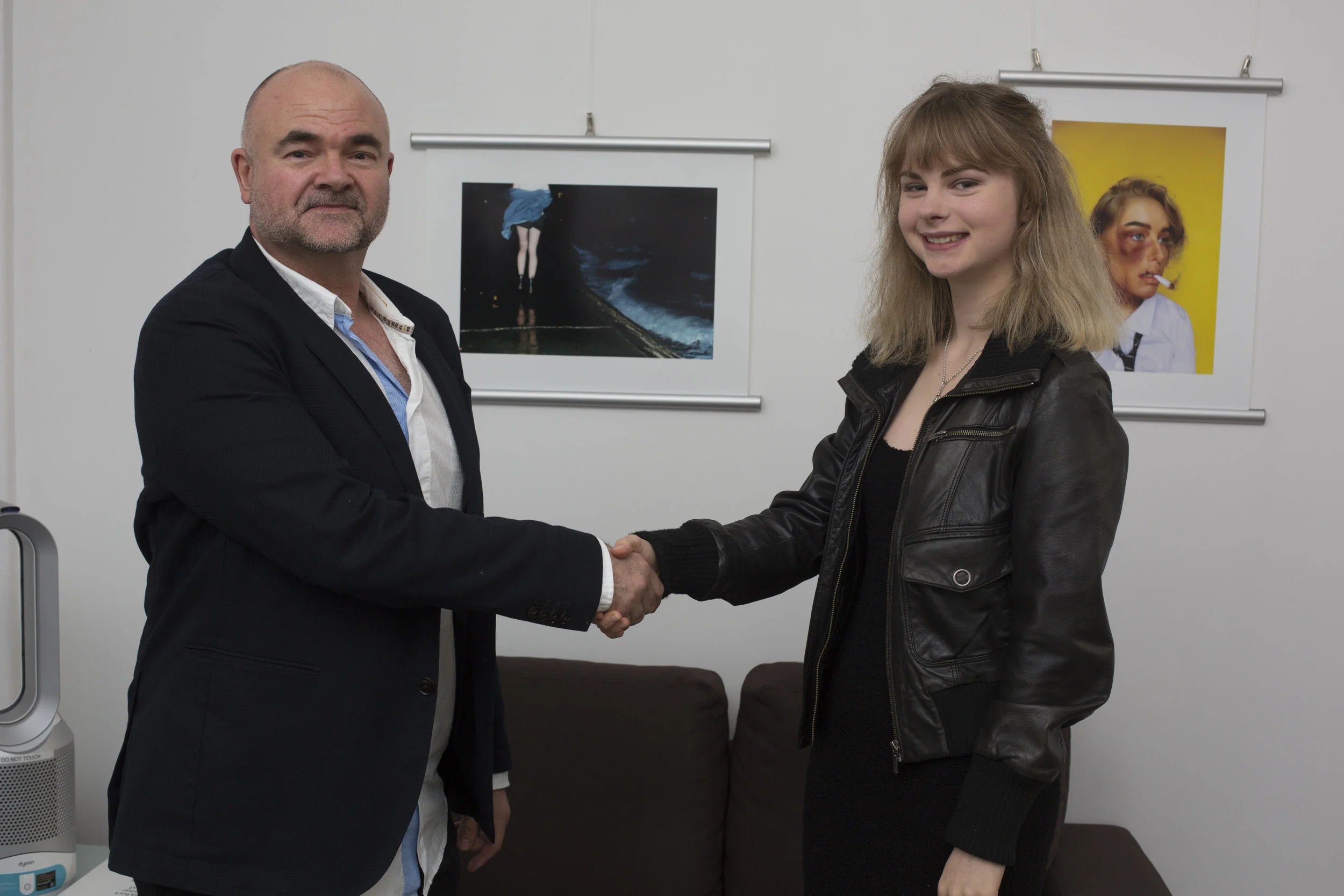  David Burns and first place in Student category, Ilena Shadbolt 