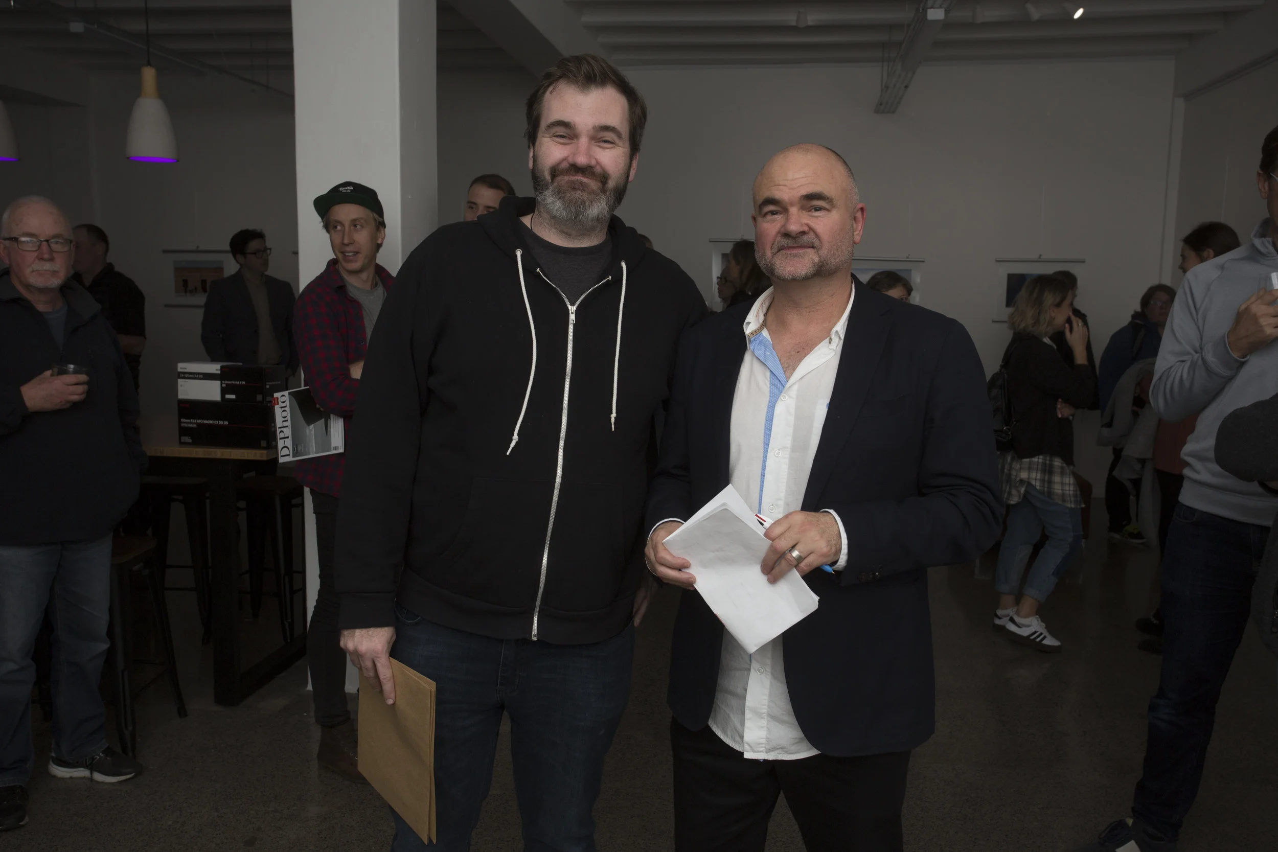  Michael Miller, HOD for Film at SAE, with  D-Photo  sales manager, David Burns 