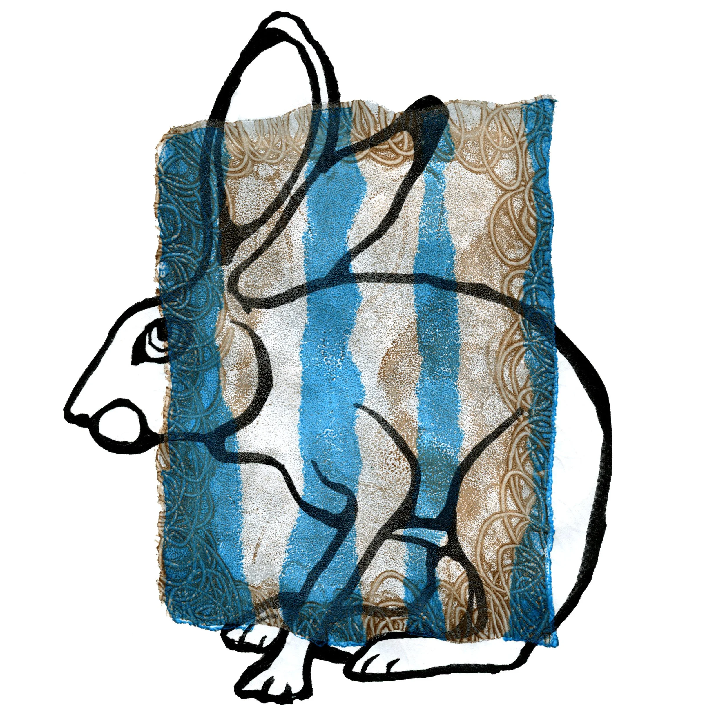 Rabbit Monoprints, 2025