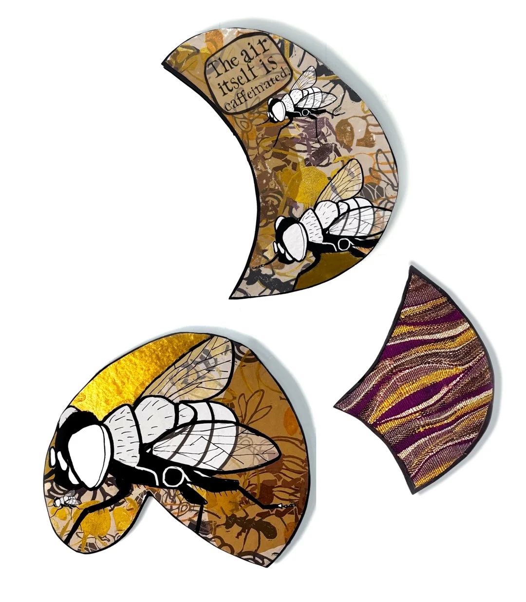 Purple and Gold Fly