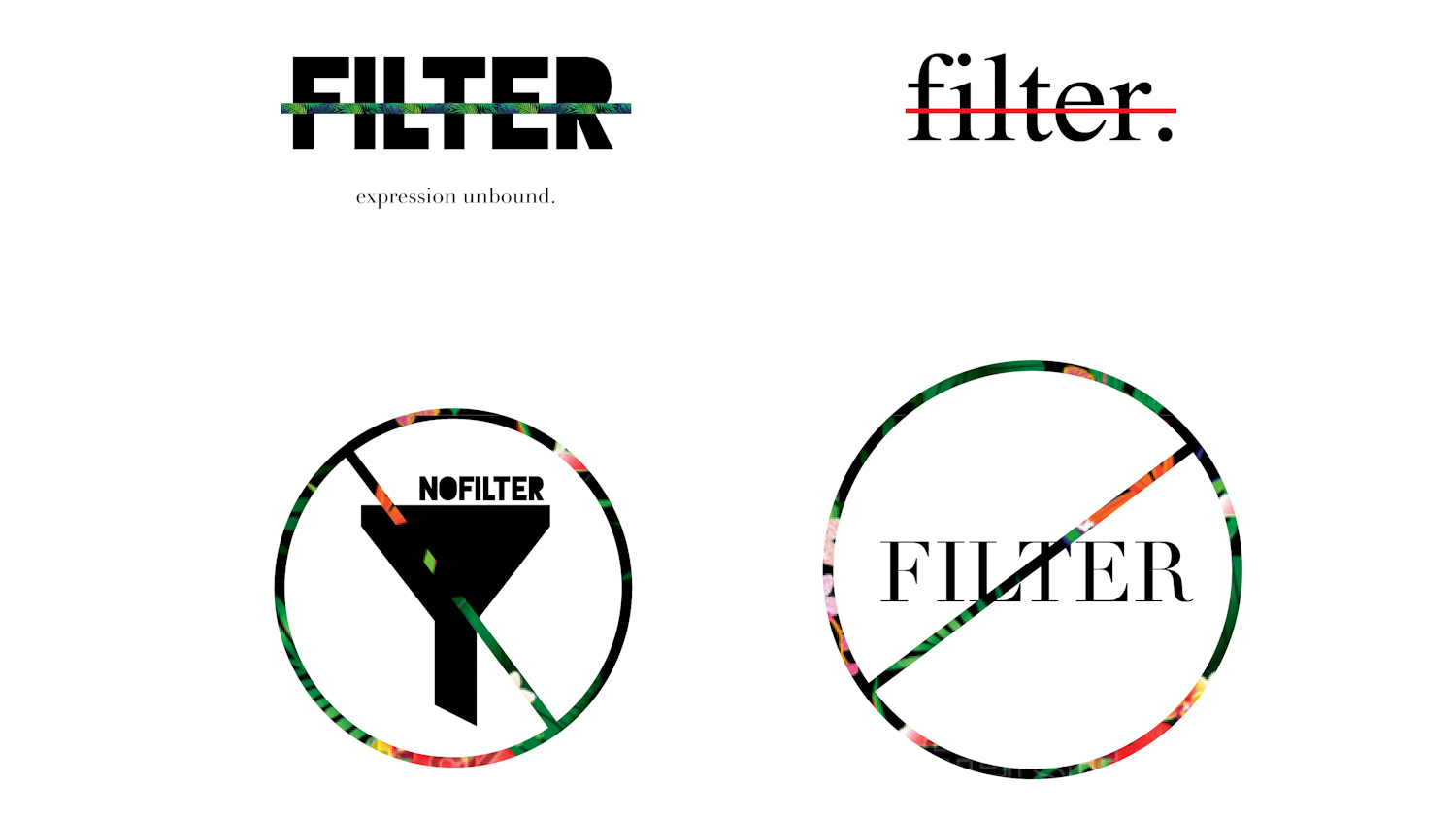 No Filter Clothiers - Logo Concepts