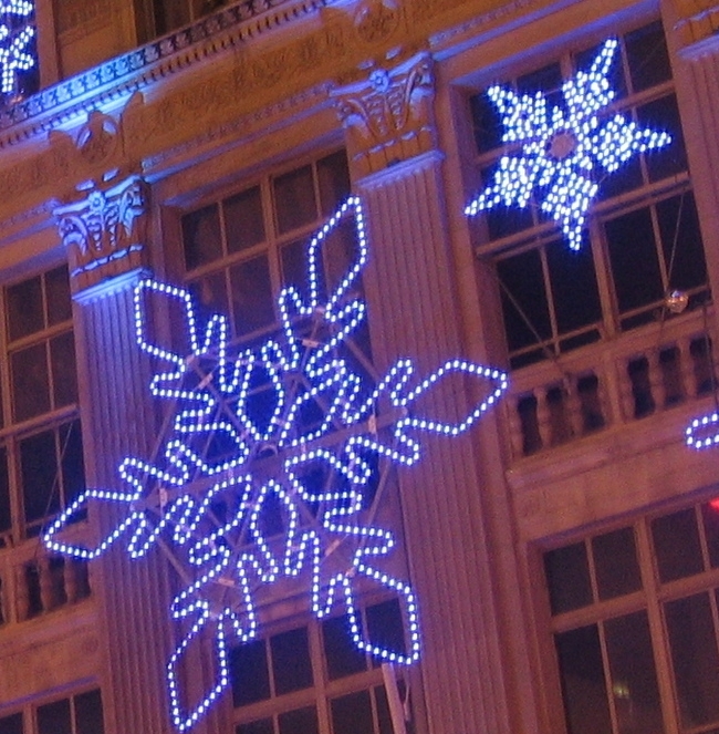 Saks Snowflake Display