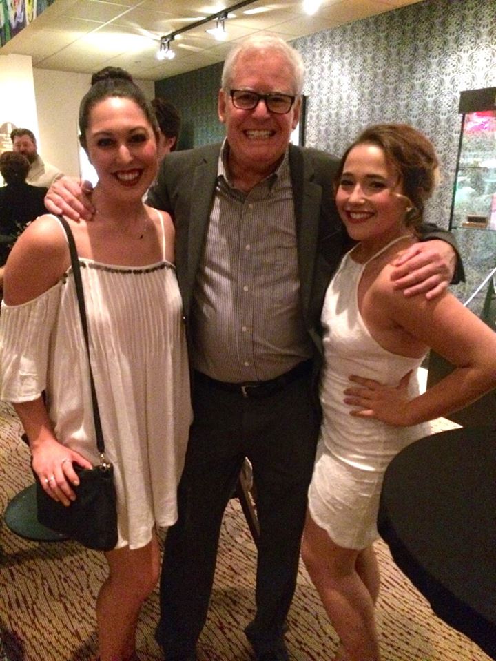 Alexandra (Chava) with Seth Reines (Director) and Rebecca Kuznick (Tzeitel) at the opening night party for Fiddler on the Roof.