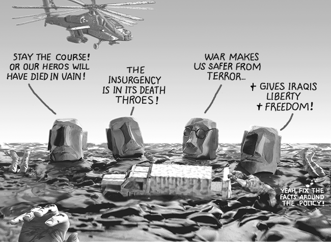 2006 – Quagmire: a bog where you can get stuck. That's how Iraq was going. (Was that war winnable? Is it won?