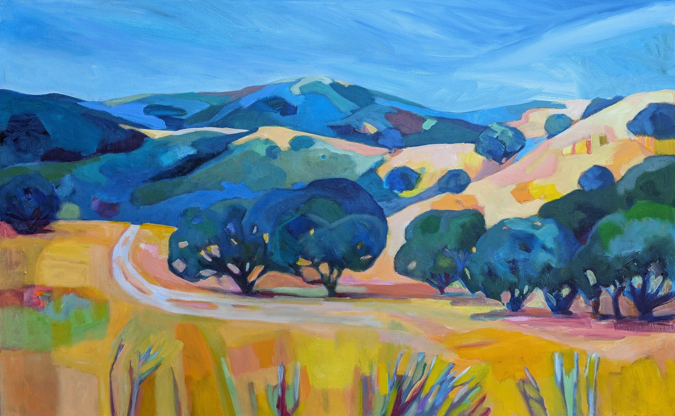 Country Road
Acrylic on Canvas
30&quot;x48&quot;

#landscapepainting #californialandscape #oakpainting #californiaart #stephaniemacleanartist
