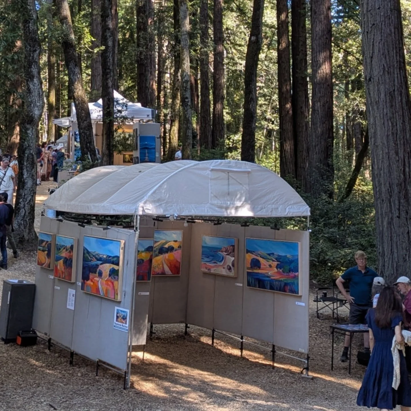 Thanks #kingsmountainartfair for another super show. Many paintings found new homes last weekend. I appreciate the chance to hang out amongst the big trees and help support such a great cause too!
Now I am taking a short 'inspiration' break before ge