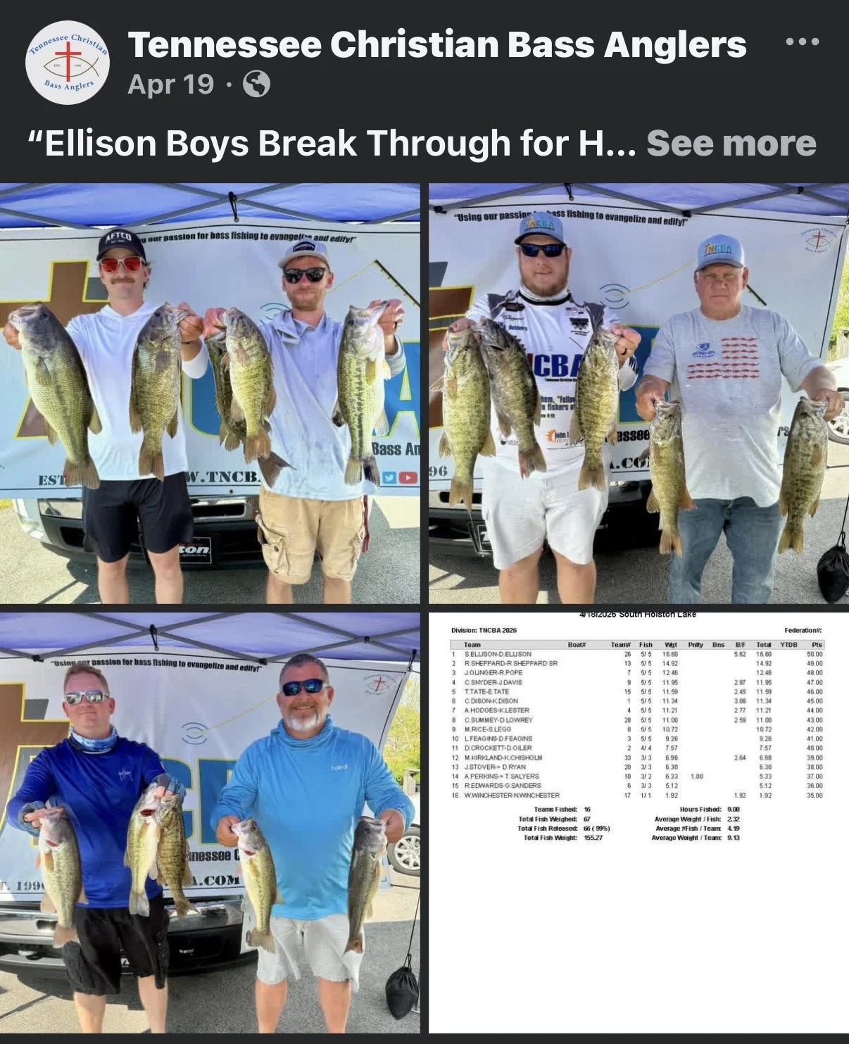 “Ellison Brother’s Break Through on Holston!”