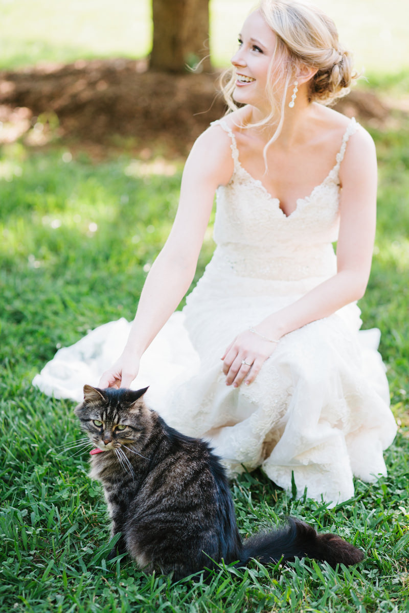 Bride with Cat