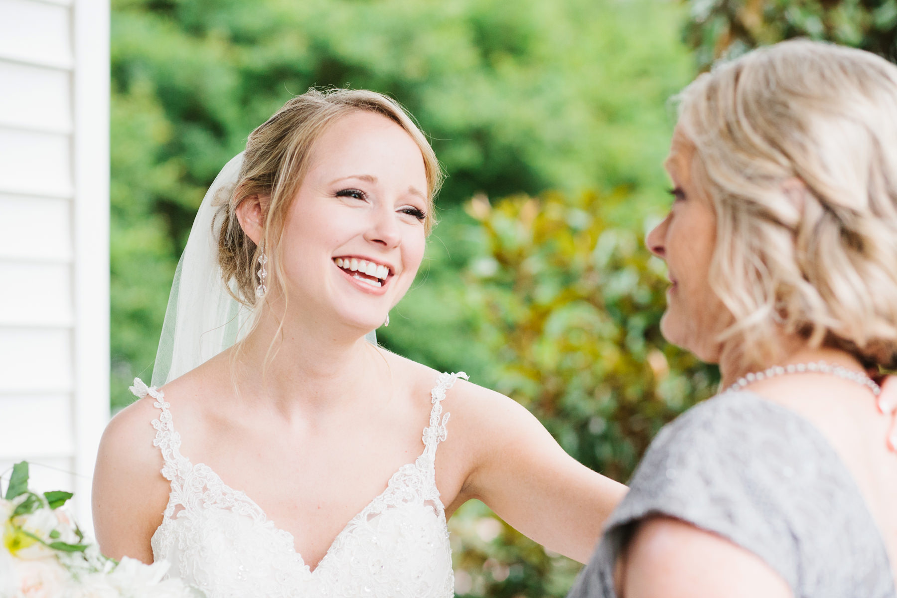 Happy Bride and Mother of the Bride