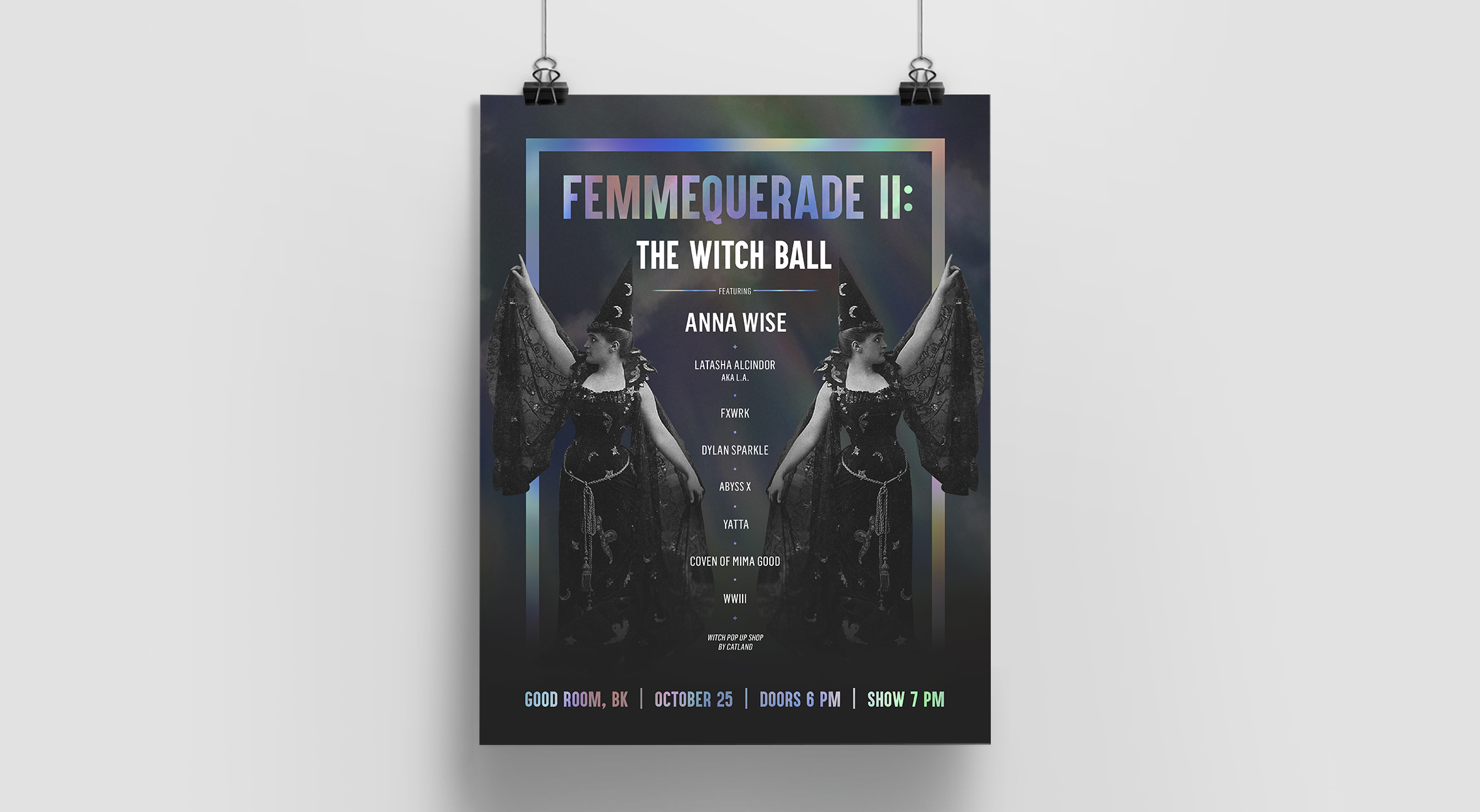 Poster for Femmequerade ii: The Witch Ball at Good Room, BK