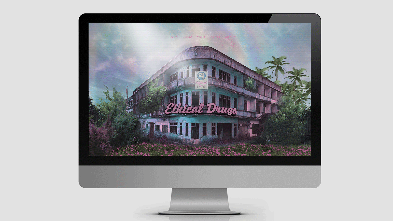 Landing page graphics for Proper Junkies