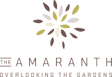 The Amaranth luxury apartments logo | freelance copywriting