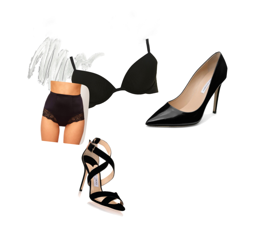 Bring lots of varieties of shoes to your session! My favorites are for sure the pointy toes heels! I'm also into this whole high waisted trend! Pair them with a plain black bra to dress up something casual! 
