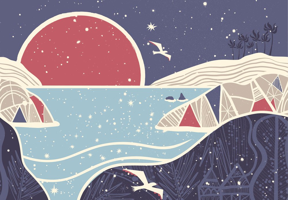 June Shine Kombucha -  Acai Berry Can Illustration 