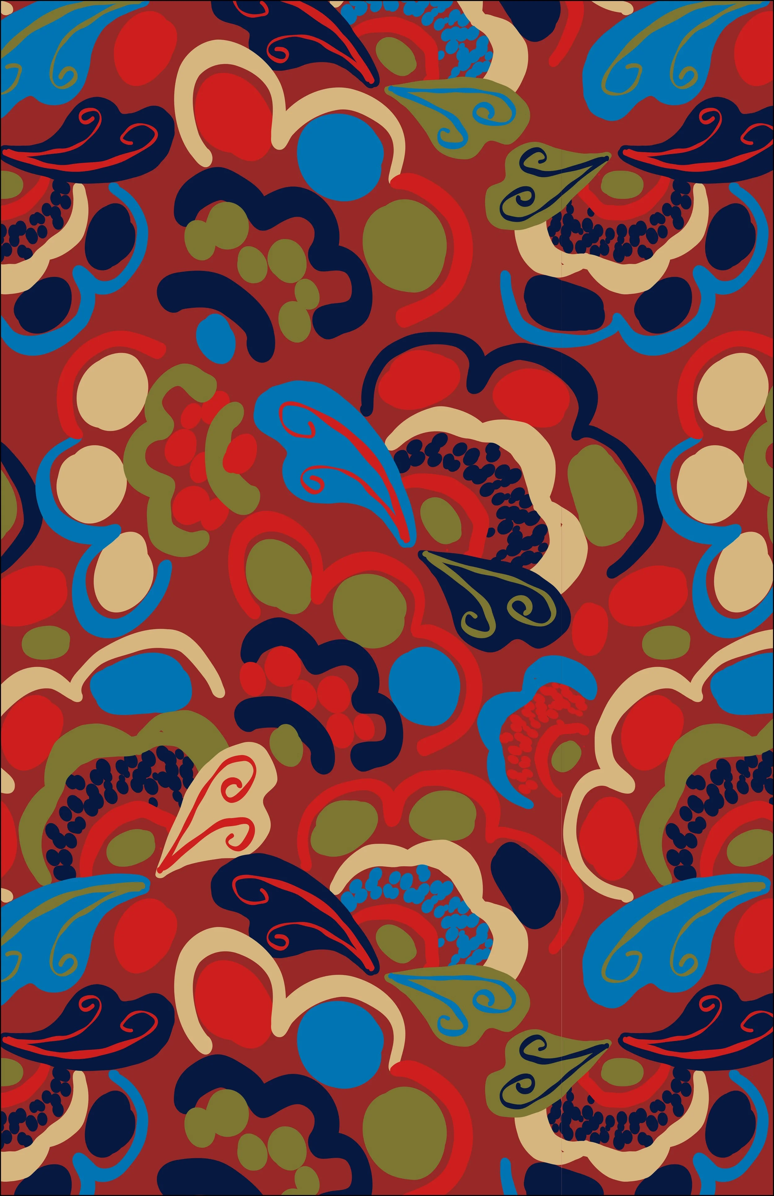  River River, A floral textile design for Patagonia 