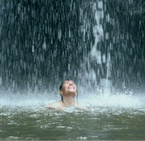 Maggie In The Waterfall