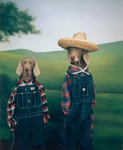 William Wegman, Farmer and Son, 1994/2009