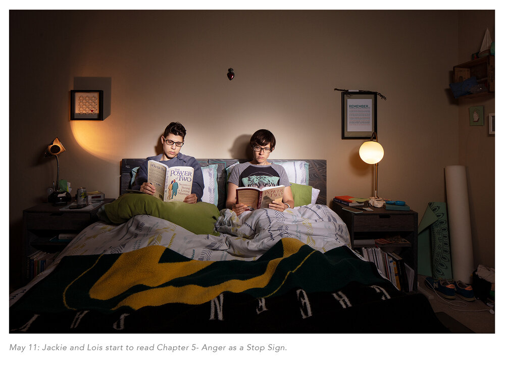 May 11 Jackie and Lois start to read Chapter 5- Anger as a Stop Sign..jpg