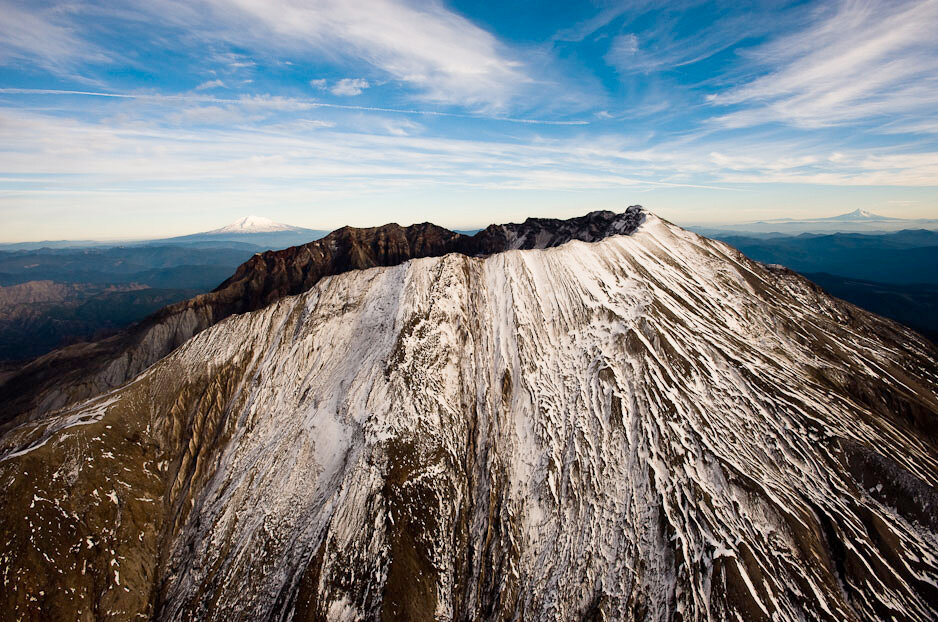 The crater after an Autumn snow, Mount St. Helens National Volcanic Monument, WA