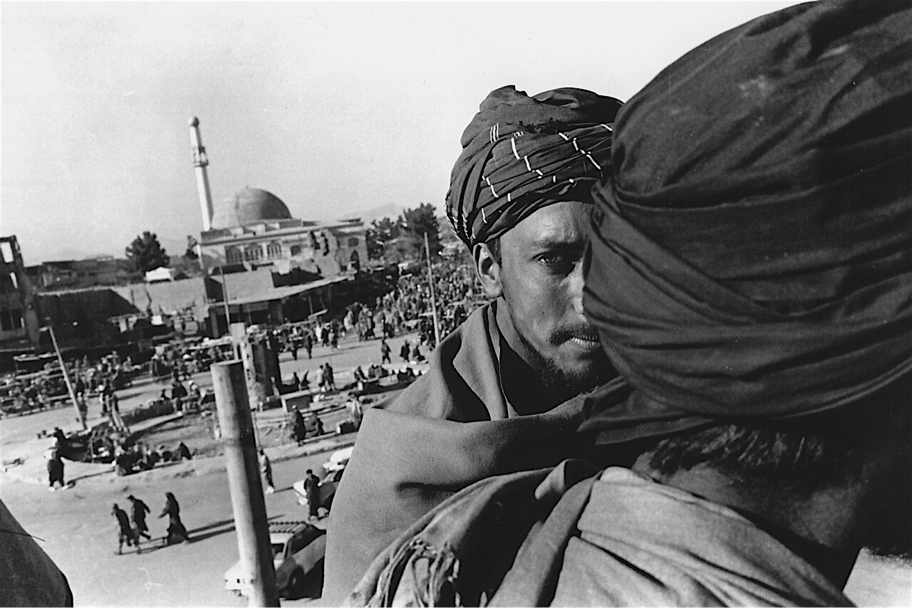 Taliban at Jadi Maiwan, Kabul 1997