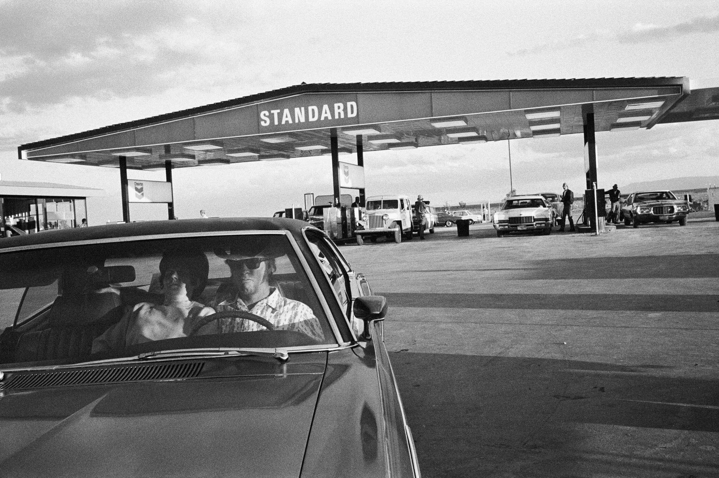 From The White Sky, Couple at the Gas Station, 1972.