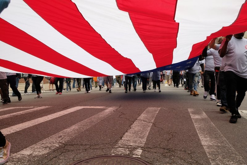 Under the American Flag, 2018, Bay Ridge, Brooklyn, NY.