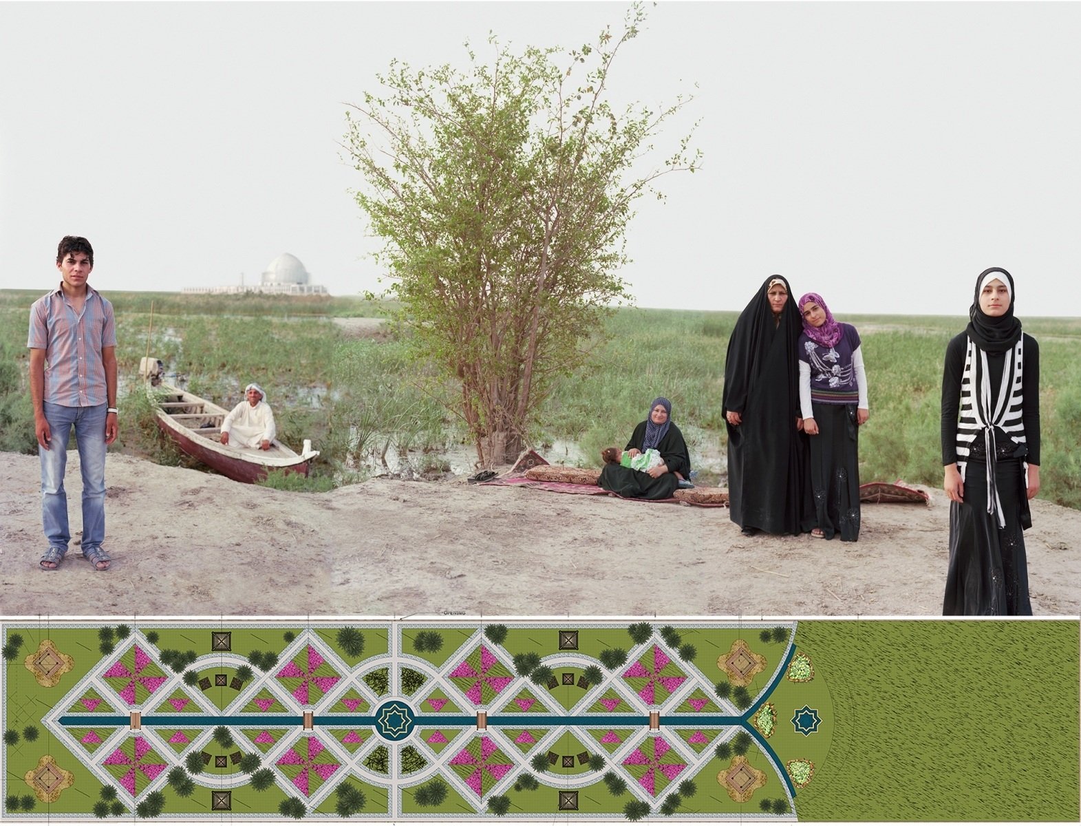 Adam and Eve in the Iraq Marshes, near the possible Historic Site of the Garden of Eden, 2011-2012.