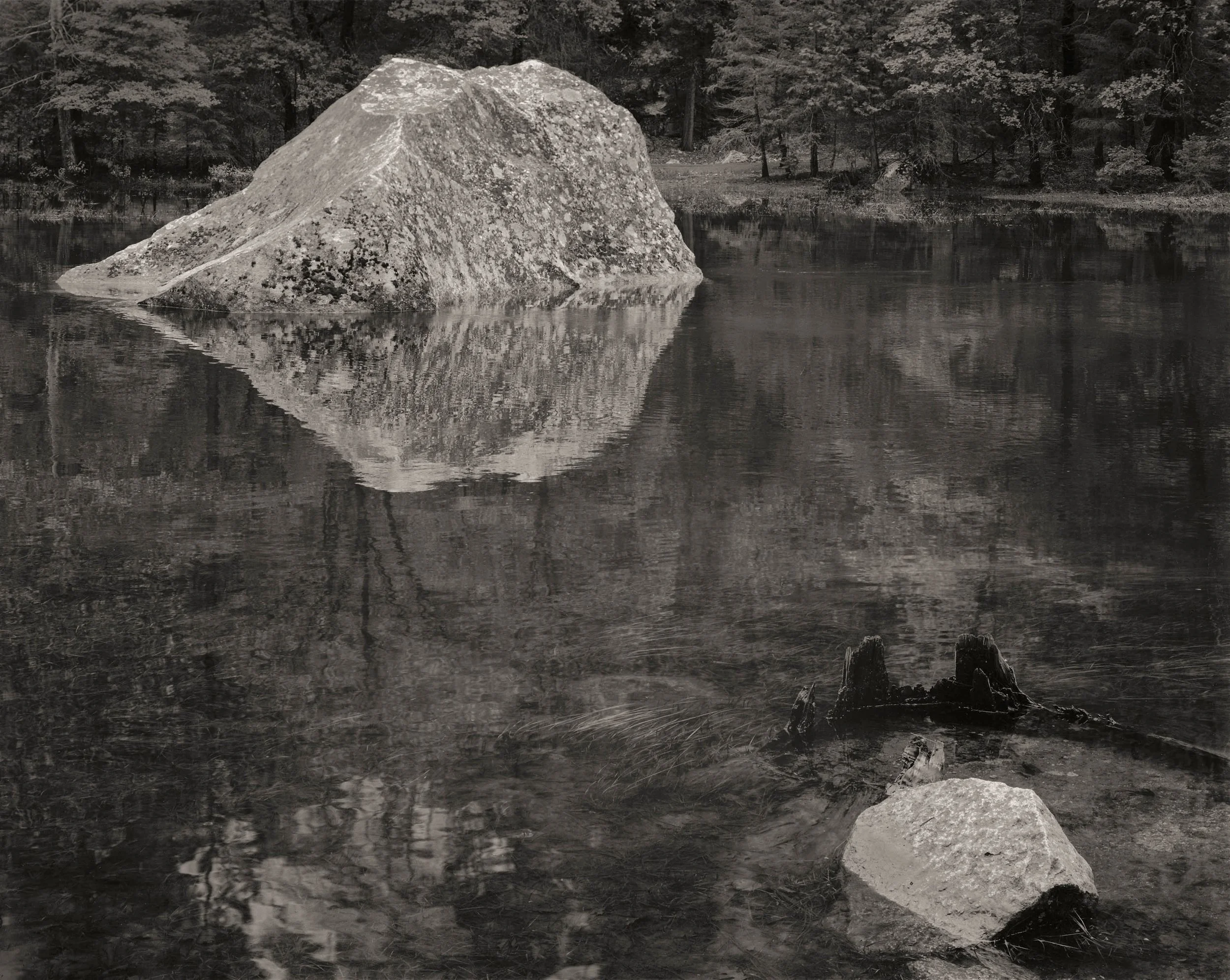 Mark Citret - Two Rocks, Teneya Creek, Yosemite, 1969