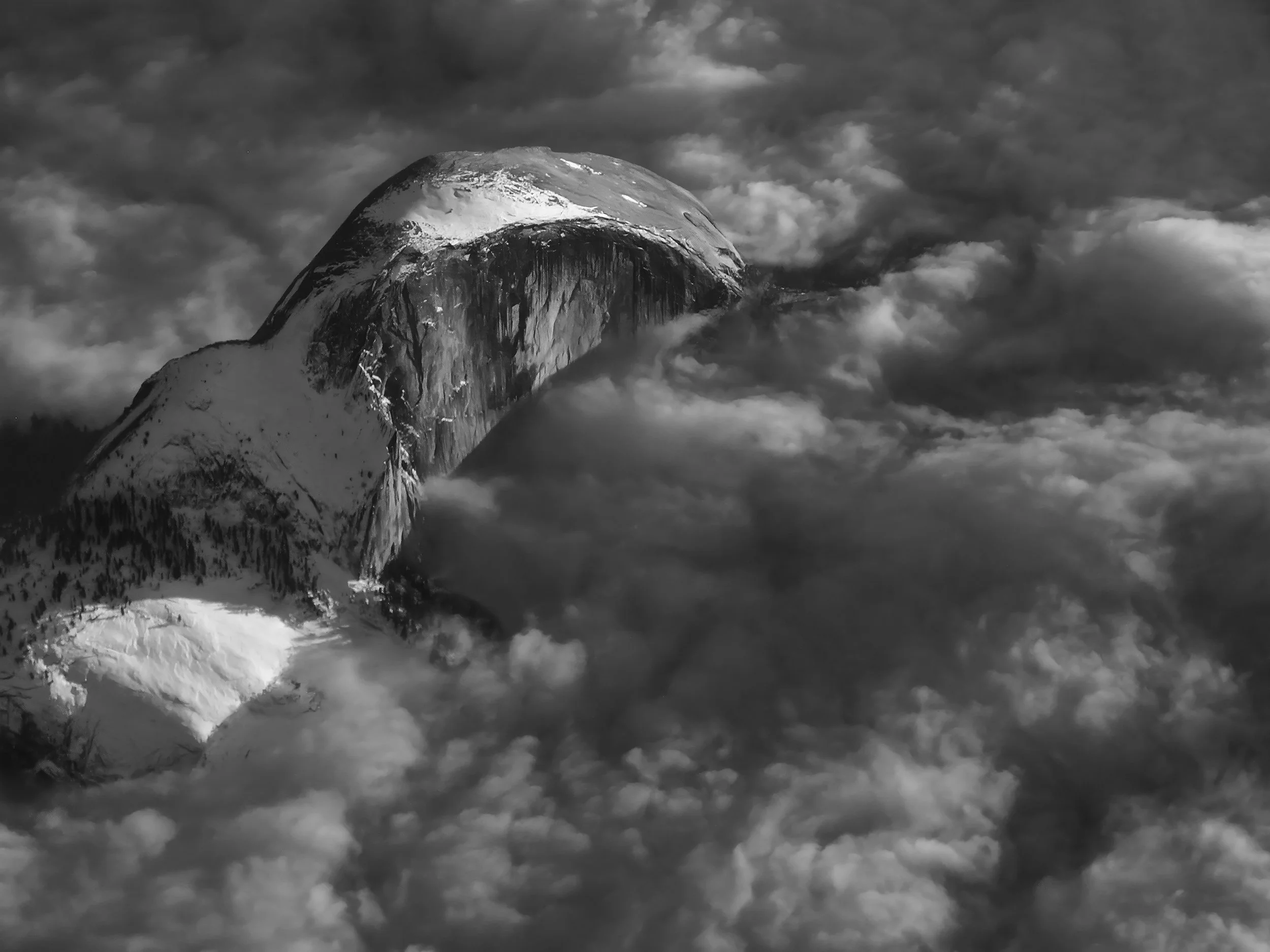 Alexis Gerard, Aerial view of Half Dome, 2003