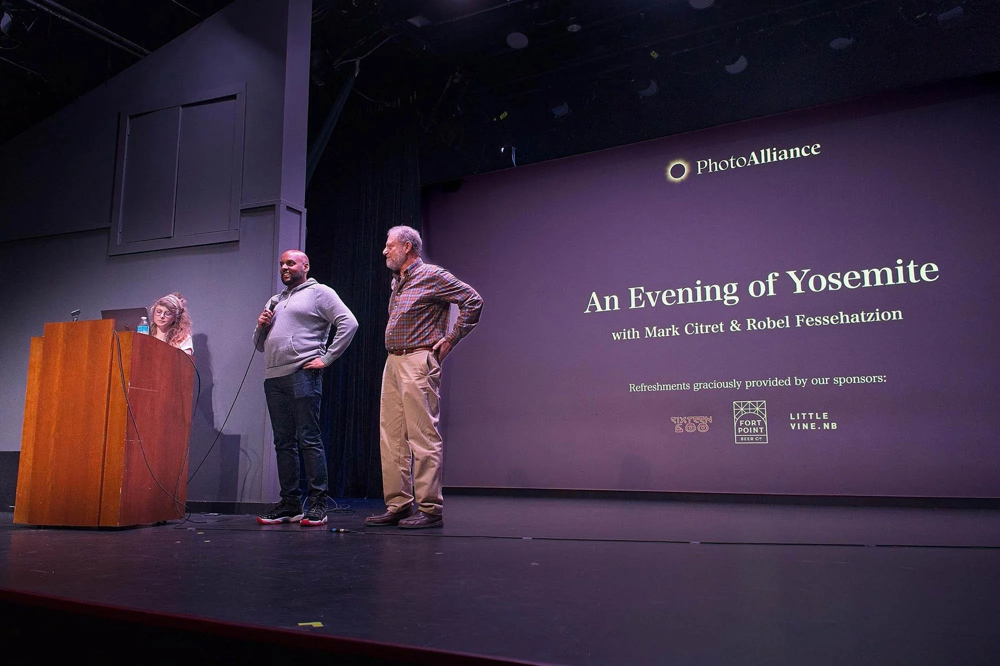 2026 Lecture Series with Robel Fessehatzion and Mark Citret. Feb 23. BATS Improv at Fort Mason