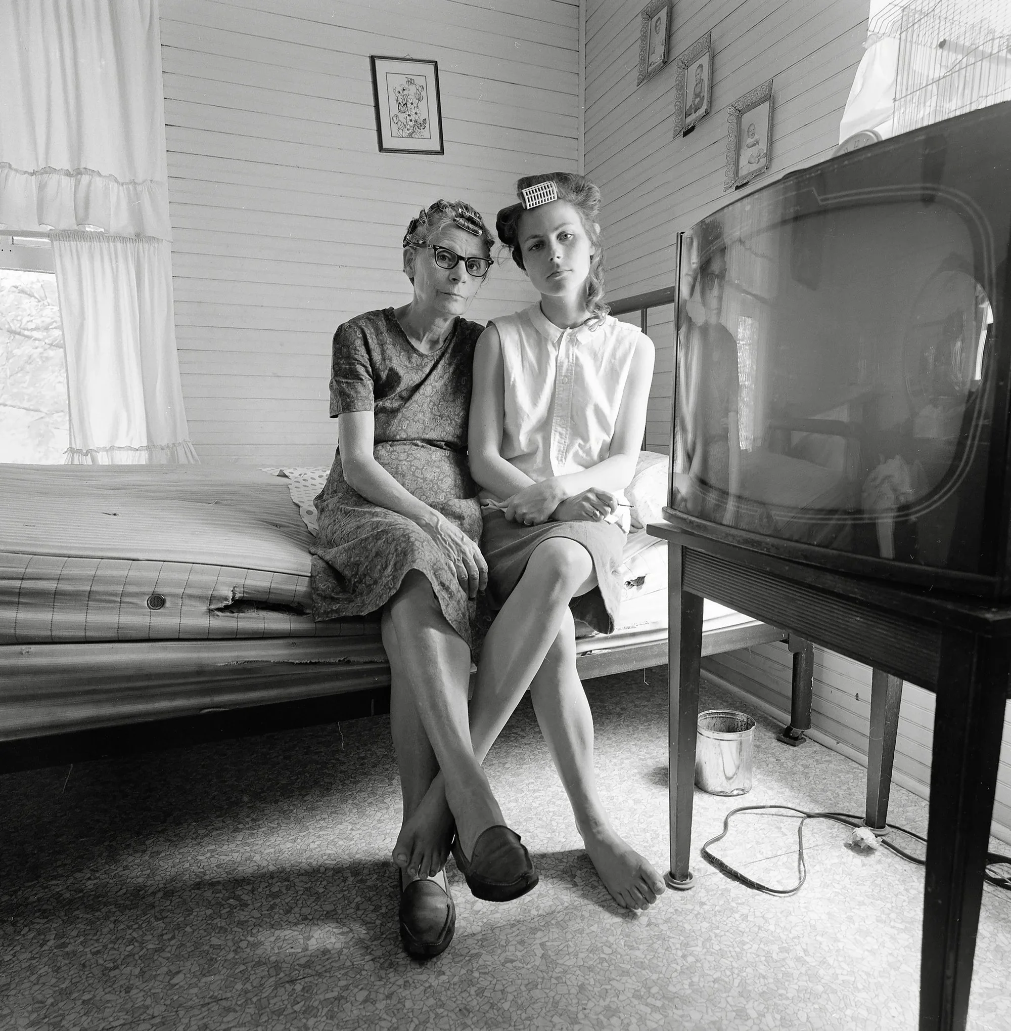 Emmet Gowin, Reva and Edith, Danville, Virginia 1970