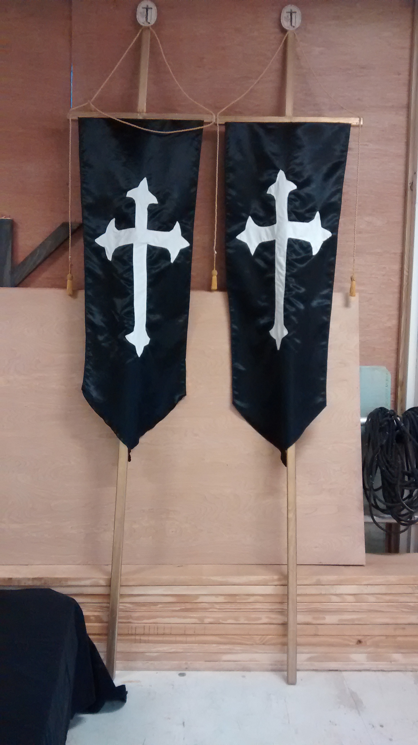  Banners, made for  Candide  at The Glimmerglass Festival.&nbsp; 