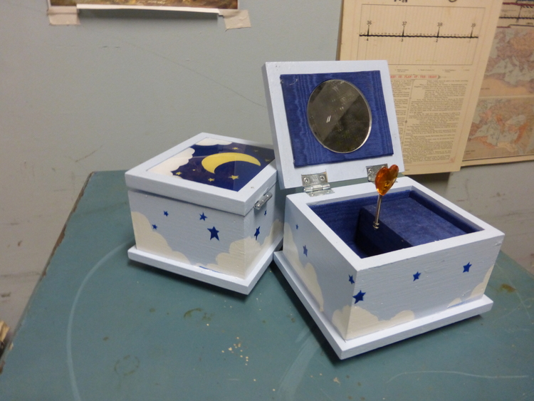  A total of ten boxes were made for  Next to Normal  at Centerstage in Baltimore. They were thrown across the room and needed be sturdy to survive as long as possible to last the month and a half long run.&nbsp; 