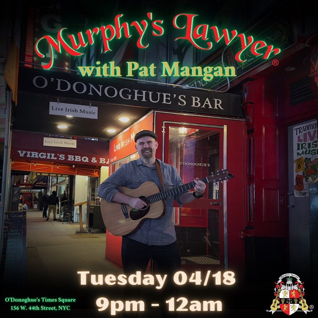Slight change for tonight&rsquo;s gig at @odonoghuests in #timessquare - the one and only @patmanganmusic will be joining me tonight for tunes, songs and random acts of chaos! Come through if you&rsquo;re in the neon jungle #livemusic #nycmusic #iris