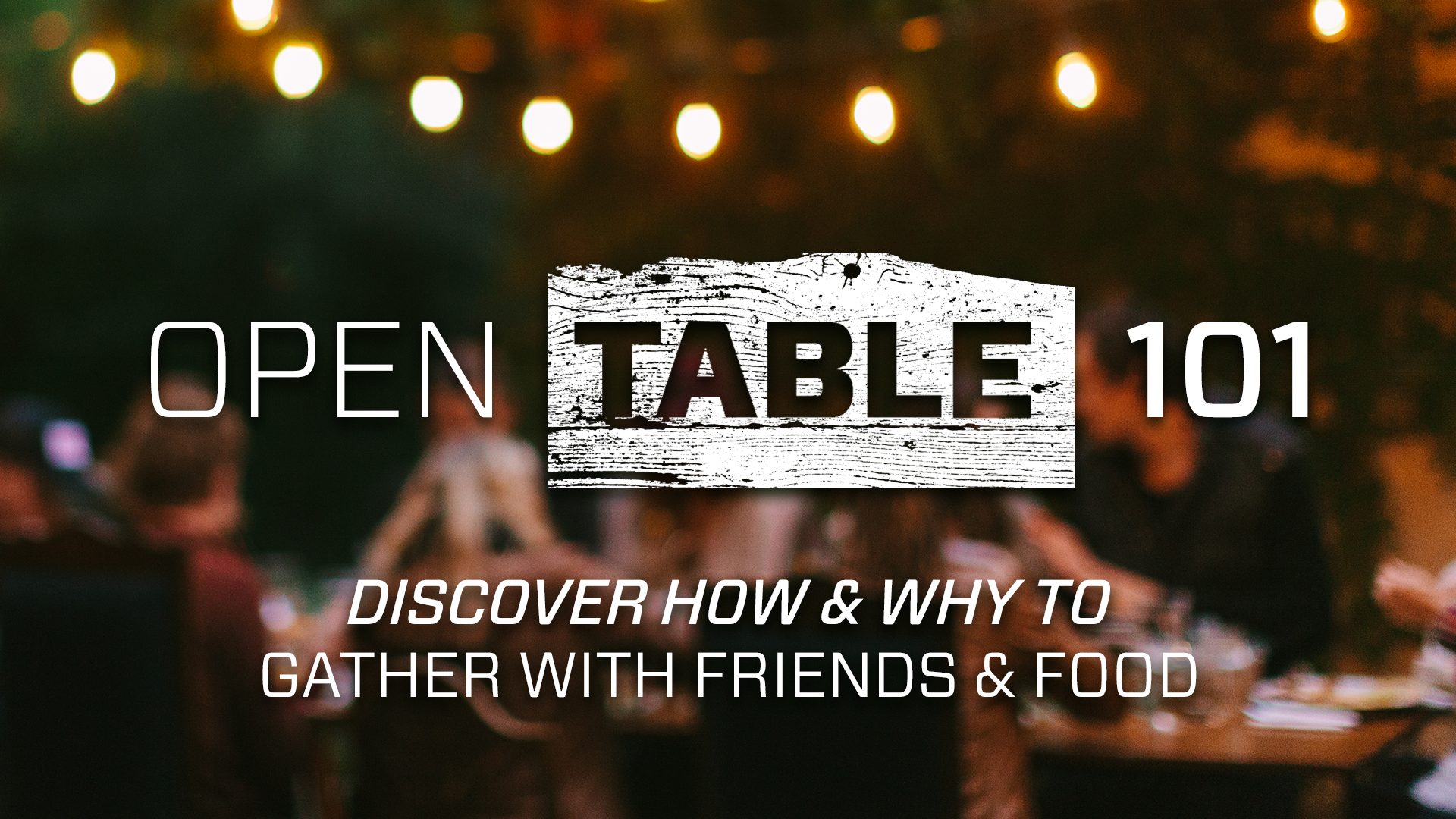 Open Table 101