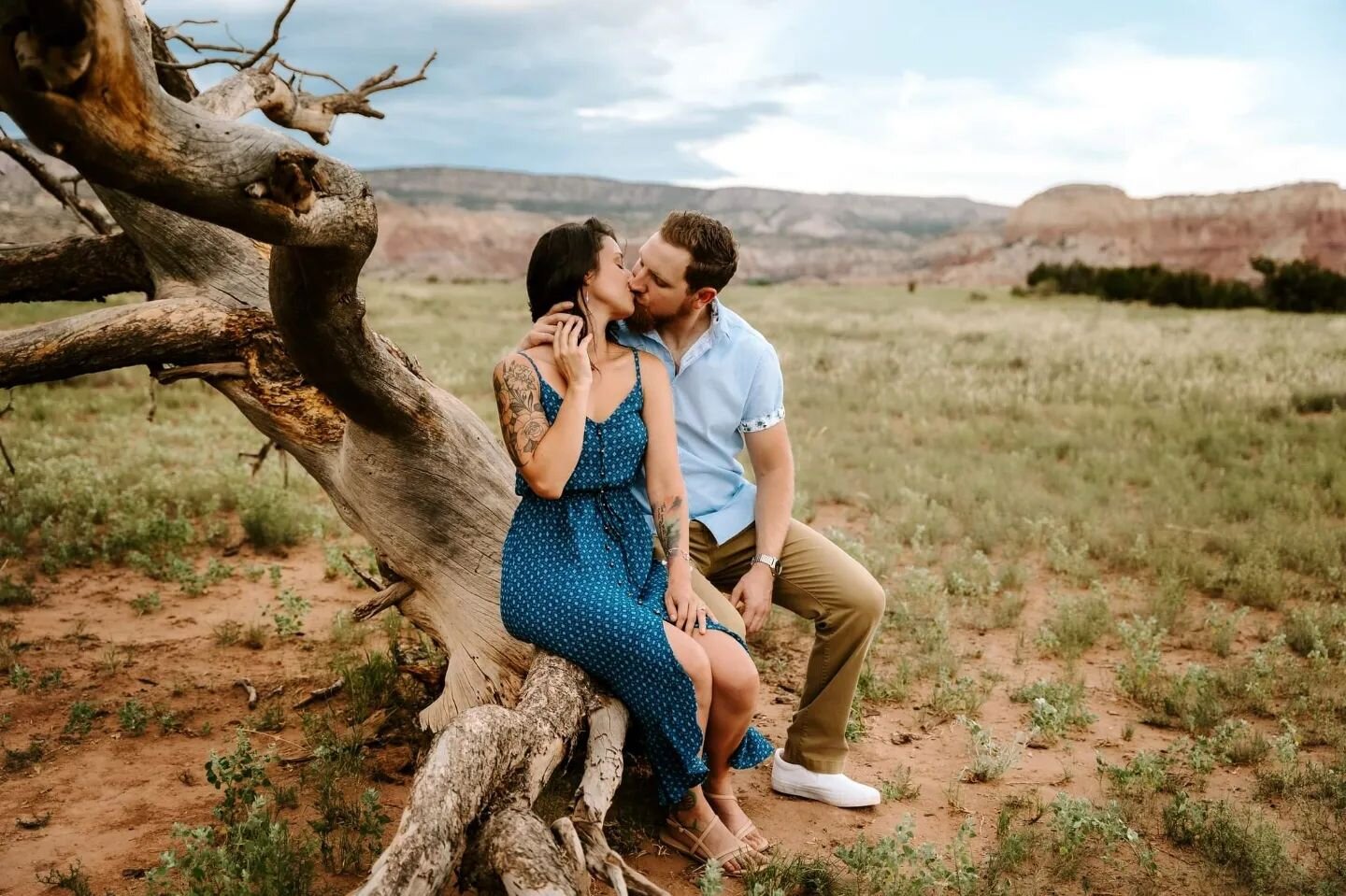 Can't wait to go back to ghost ranch with these two for their wedding. #nmphotographer #nmweddingphotographer #coelopementphotographer #washingtonweddingphotographer #newmexico