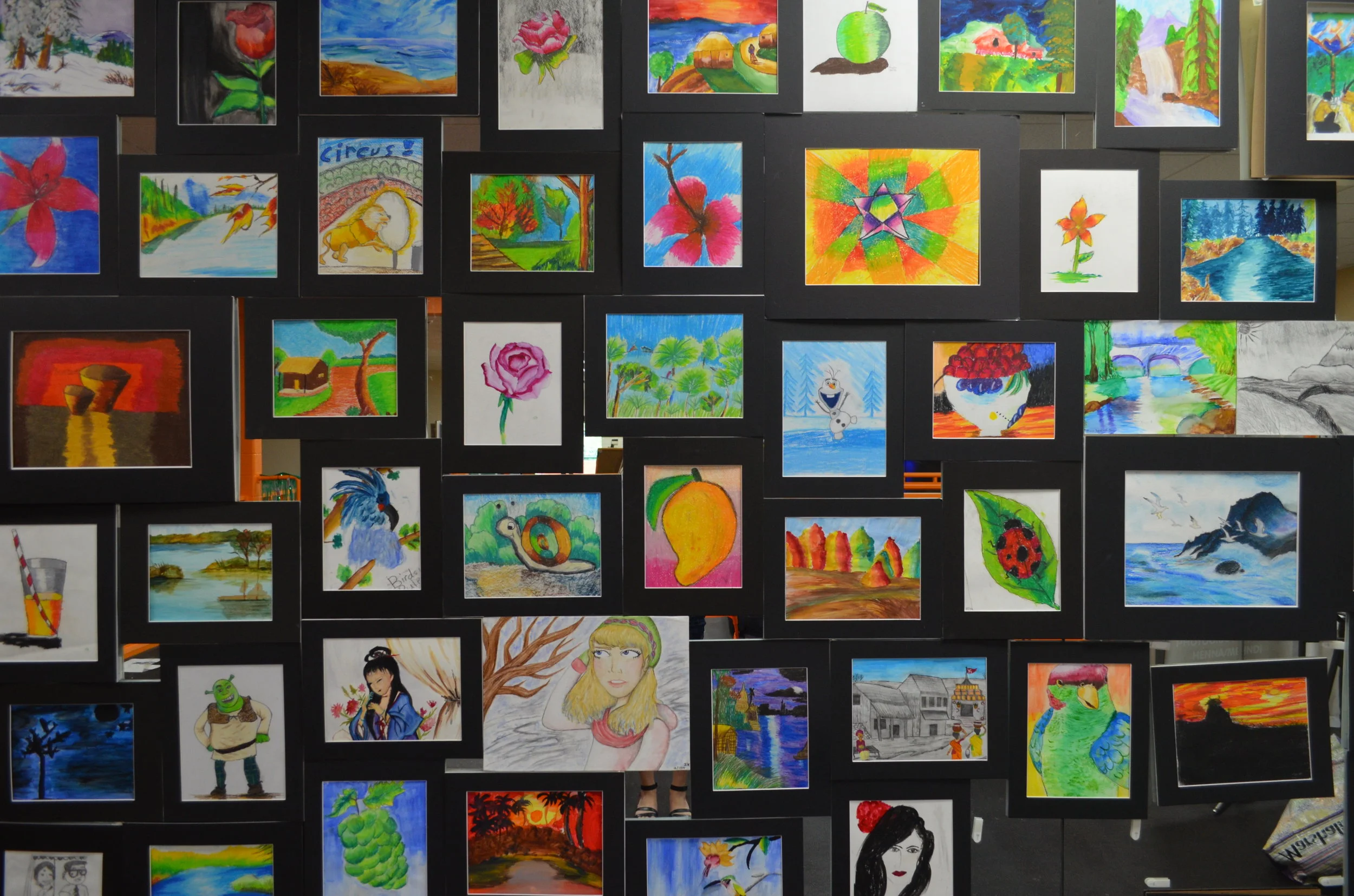 Student Art Wall