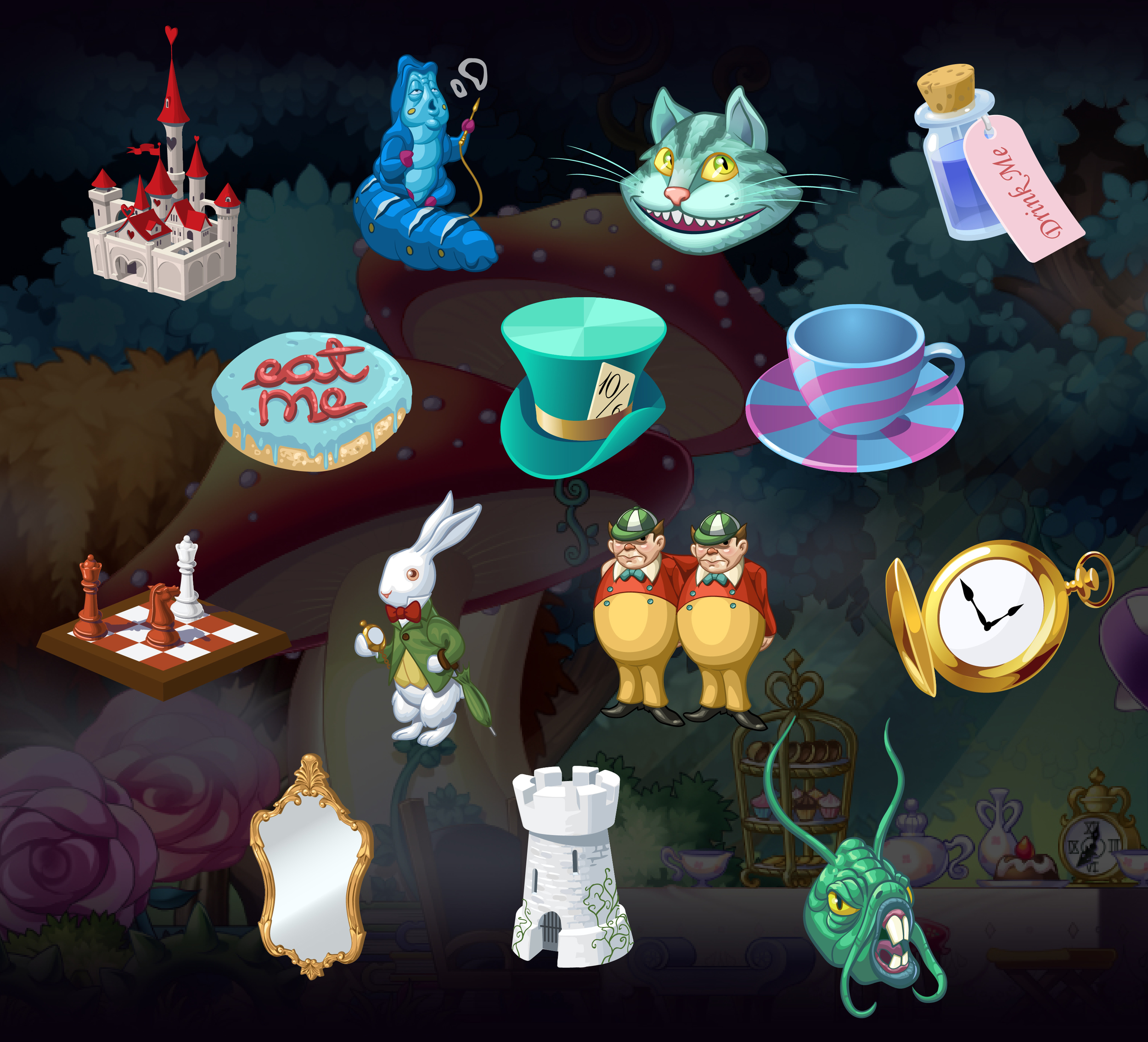 Wonderland Icons