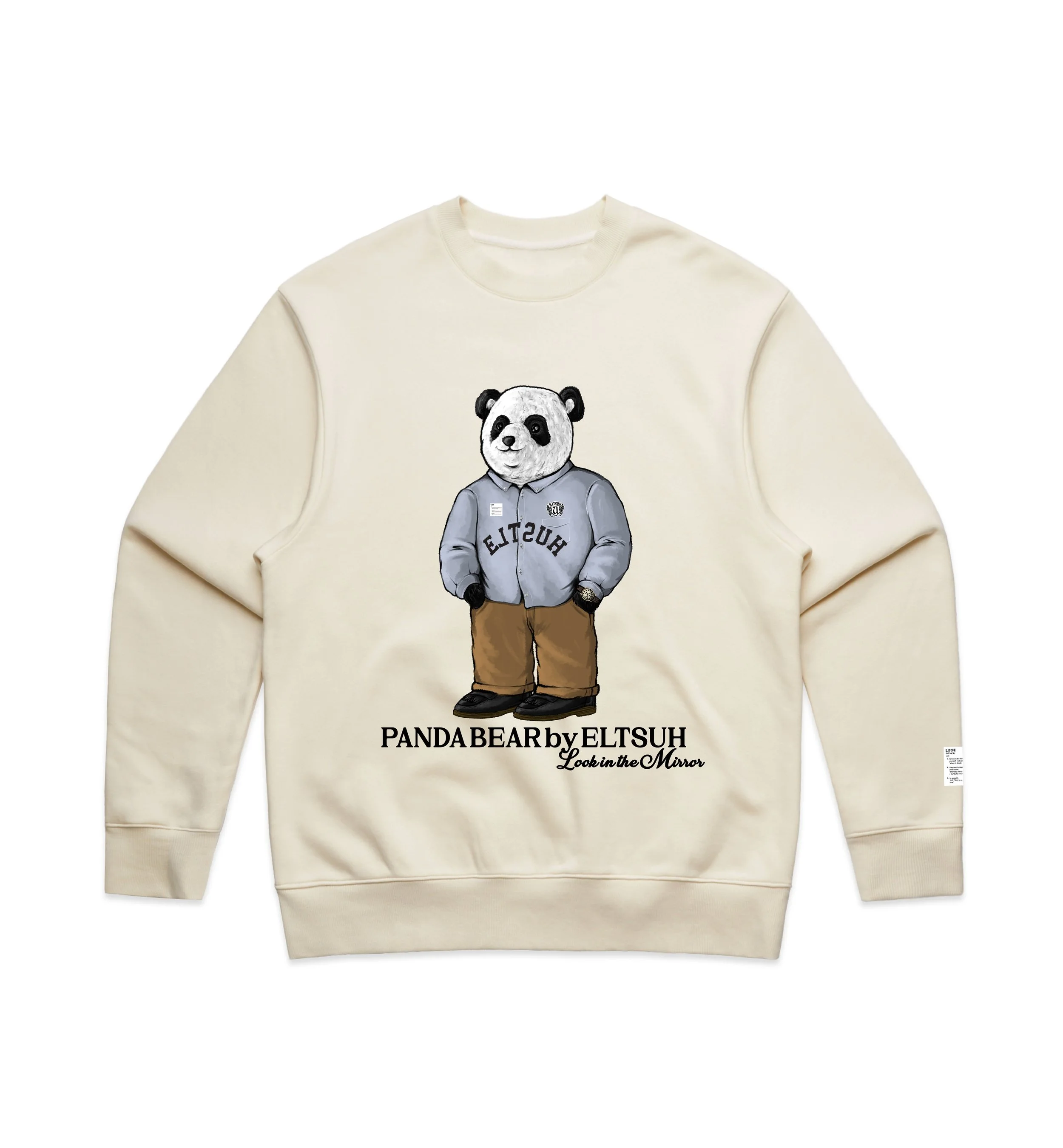 Panda Bear Sweatshirt | oatmeal